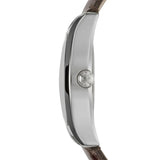 Buy Shop Emporio Armani Classic Quartz Beige Dial Brown Leather Strap Watch For Men - AR0646 USA Online