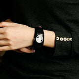 Buy Shop Emporio Armani Casual Analog Black Dial Black Leather Strap Watch For Women - AR0739 USA Online