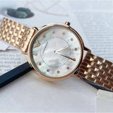 Buy Shop Emporio Armani Kappa Analog Mother of Pearl Dial Rose Gold Steel Strap Watch For Women - AR11006 USA Online