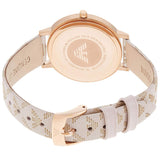 Buy Shop Emporio Armani Classic White Dial Beige Leather Strap Watch For Women - AR11008 USA Online