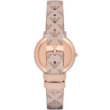 Buy Shop Emporio Armani Kappa Quartz Rose Gold Dial Pink Leather Strap Watch For Women - AR11010 USA Online