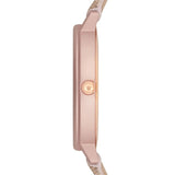 Buy Shop Emporio Armani Kappa Quartz Rose Gold Dial Pink Leather Strap Watch For Women - AR11010 USA Online