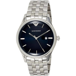 Buy Shop Emporio Armani Lambda Blue Dial Silver Steel Strap Watch for Men - AR11019 USA Online
