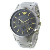 Buy Shop Emporio Armani Quartz Grey Dial Silver Steel Strap Watch For Men - AR11047 USA Online