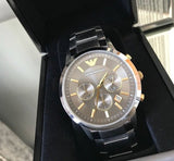 Buy Shop Emporio Armani Quartz Grey Dial Silver Steel Strap Watch For Men - AR11047 USA Online