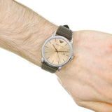 Buy Shop Emporio Armani Luigi Analog Bronze Dial Brown Leather Strap Watch For Men - AR11096 USA Online