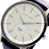 Buy Shop Emporio Armani Renato White DIal Blue Leather Strap Watch For Men - AR11119 USA Online