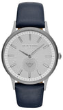 Buy Shop Emporio Armani Renato White DIal Blue Leather Strap Watch For Men - AR11119 USA Online