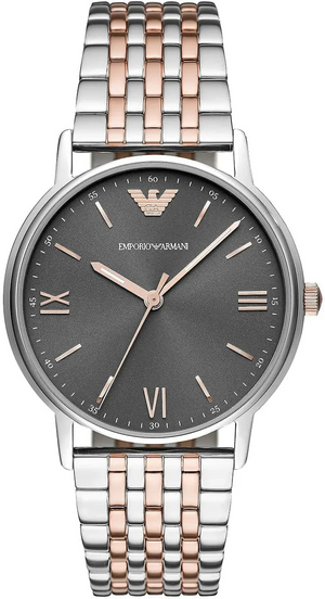 Buy Shop Emporio Armani Kappa Gray Dial Two Tone Steel Strap Watch for Men - AR11121 USA Online