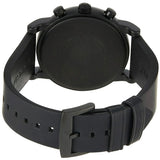 Buy Shop Emporio Armani Luigi Chronograph Black Dial Black Leather Strap Watch For Men - AR11133 USA Online