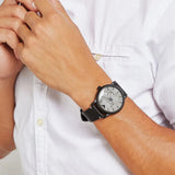 Buy Shop Emporio Armani Luigi Quartz White Dial Black Rubber Strap Watch For Men - AR11136 USA Online