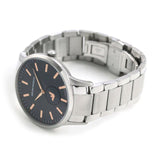 Buy Shop Emporio Armani Renato Blue Dial Silver Steel Strap Watch For Men - AR11137 USA Online