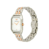 Buy Shop Emporio Armani Gianni T Bar Mother of Pearl Dial Two Tone Steel Strap Watch For Women - AR11146 USA Online