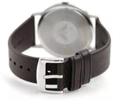 Buy Shop Emporio Armani Kappa Quartz Black Dial Brown Leather Strap Watch For Men - AR11153 USA Online