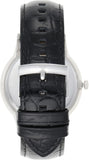 Buy Shop Emporio Armani Renato Analog Black Dial Black Leather Strap Watch For Men - AR11186 USA Online