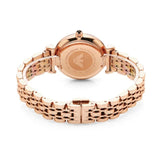 Buy Shop Emporio Armani Gianni T Bar Black Dial Rose Gold Steel Strap Watch For Women - AR11206 USA Online