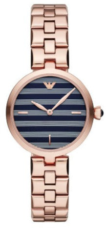 Buy Shop Emporio Armani Arianna Quartz Grey Dial Rose Gold Steel Strap Watch For Women - AR11220 USA Online