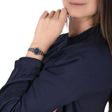 Buy Shop Emporio Armani Gianni T Bar Quartz Blue Dial Two Tone Steel Strap Watch For Women - AR11222 USA Online
