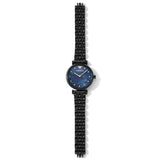 Buy Shop Emporio Armani Gianni T-Bar Quartz Black Mother of Pearl Dial Black Steel Strap Watch For Women - AR11268 USA Online
