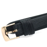 Buy Shop Emporio Armani Gianni T-Bar Mother of Pearl Dial Black Leather Strap Watch For Women - AR11295 USA Online