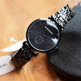 Buy Shop Emporio Armani Gianni T Bar Analog Black Dial Black Steel Strap Watch For Men - AR11299 USA Online