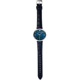 Buy Shop Emporio Armani Gianni T Bar Quartz Blue Dial Blue Leather Strap Watch For Men - AR11300 USA Online