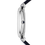 Buy Shop Emporio Armani Gianni T Bar Quartz Blue Dial Blue Leather Strap Watch For Men - AR11300 USA Online