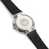 Buy Shop Emporio Armani Gianni T Bar Quartz Blue Dial Blue Leather Strap Watch For Men - AR11300 USA Online