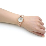 Buy Shop Emporio Armani Gianni T-Bar Mother of Pearl Dial Rose Gold Steel Strap Watch For Women - AR11316 USA Online