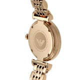 Buy Shop Emporio Armani Gianni T-Bar Mother of Pearl Dial Rose Gold Steel Strap Watch For Women - AR11316 USA Online
