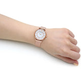 Buy Shop Emporio Armani Gianni T Bar Mother of Pearl Dial Rose Gold Mesh Bracelet Watch For Women - AR11320 USA Online