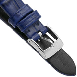 Buy Shop Emporio Armani Gianni T Bar Quartz Crystals Silver Dial Blue Leather Strap Watch For Women - AR11344 USA Online