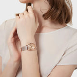 Buy Shop Emporio Armani Joy Quartz Rose Gold Dial Rose Gold Mesh Bracelet Watch For Women - AR11347 USA Online