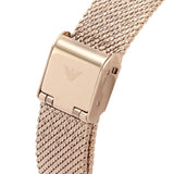 Buy Shop Emporio Armani Joy Quartz Rose Gold Dial Rose Gold Mesh Bracelet Watch For Women - AR11347 USA Online
