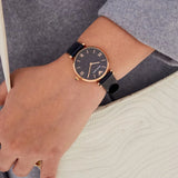 Buy Shop Emporio Armani Gianni T-Bar Quartz Blue Dial Blue Leather Strap Watch for Women - AR11424 USA Online