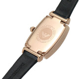 Buy Shop Emporio Armani Gianni T Bar Crystals Silver Dial Blue Leather Strap Watch For Women - AR11469 USA Online