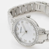 Buy Shop Emporio Armani Cleo Crystals Mother Of Pearl Dial Silver Steel Strap Watch For Women - AR11484 USA Online