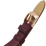 Buy Shop Emporio Armani Gianni T Bar Crystals Maroon Dial Maroon Leather Strap Watch for Women - AR11487 USA Online