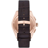 Buy Shop Emporio Armani Federico Chronograph Blue Dial Brown Leather Strap Watch For Men - AR11563 USA Online