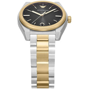 Buy Shop Emporio Armani Antonio Black Dial Two Tone Steel Strap Watch for Men - AR11715 USA Online