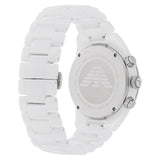 Buy Shop Emporio Armani Ceramic Chronograph White Dial White Ceramic Strap Watch For Men - AR1424 USA Online