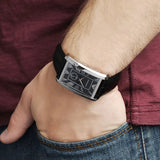 Buy Shop Emporio Armani Classic Analog Black Dial Black Leather Strap Strap Watch For Men - AR1604 USA Online
