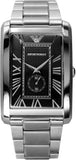 Buy Shop Emporio Armani Classic Analog Black Dial Silver Steel Strap Watch For Men - AR1608 USA Online