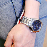 Buy Shop Emporio Armani Classic Blue Dial Silver Steel Strap Watch For Men - AR1635 USA Online