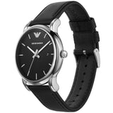 Buy Shop Emporio Armani Classic Quartz Black Dial Black Leather Strap Watch For Men - AR1692 USA Online
