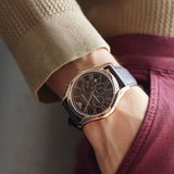 Buy Shop Emporio Armani Chronograph Brown Dial Brown Leather Strap Watch For Men - AR1701 USA Online