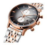 Buy Shop Emporio Armani Gianni Chronograph Grey Dial Two Tone Steel Strap Watch For Men - AR1721 USA Online