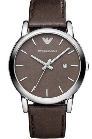 Buy Shop Emporio Armani Classic Quartz Brown Dial Brown Leather Strap Watch For Men - AR1729 USA Online