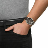 Buy Shop Emporio Armani Classic Chronograph Brown Dial Brown Leather Strap Watch For Men - AR1734 USA Online