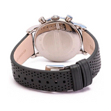 Buy Shop Emporio Armani Luigi Chronograph Quartz Grey Dial Grey Leather Strap Watch For Men - AR1735 USA Online